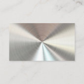 放射状パーソナライズされたメタリックルック – クロム 名刺 (裏面)