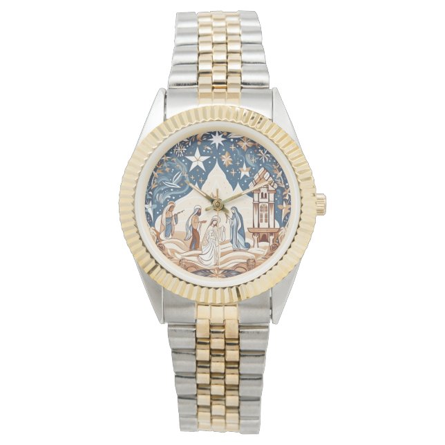 放射状到着 – 出生シーン 腕時計 (正面)