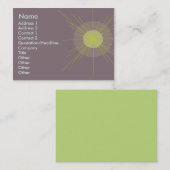 放射状-ぽっちゃりした 名刺 (正面/裏面)