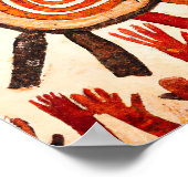 放射祖先：太陽崇拝の壁画 ポスター (角)