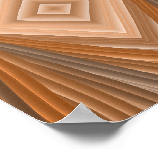 放射糸:カラーつながりポスター ポスター (角)