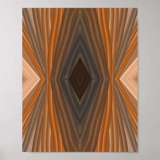 放射糸：カラーつながりポスター ポスター (正面)