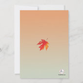 放射紅葉の招待状 招待状 (裏面)