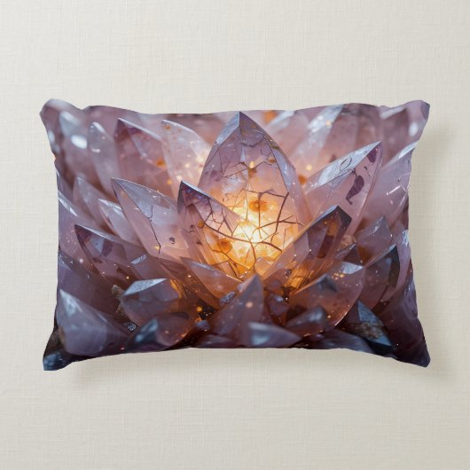 放射結晶ハート アクセントクッション (正面)