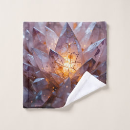 放射結晶ハート ウォッシュタオル