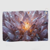 放射結晶ハート ゴルフタオル (横)