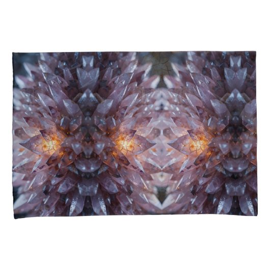 放射結晶ハート 枕カバー (正面右)