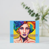 放射統一：平等は美しい ポストカード (スタンド正面)