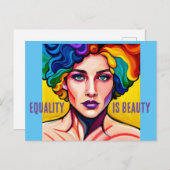 放射統一：平等は美しい ポストカード (正面/裏面)