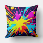 放射絵を描爆発 クッション (裏面)