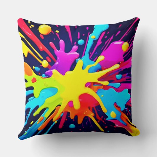 放射絵を描爆発 クッション (裏面)