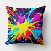 放射絵を描爆発 クッション (正面)