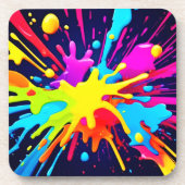 放射絵を描爆発 コースター (正面)