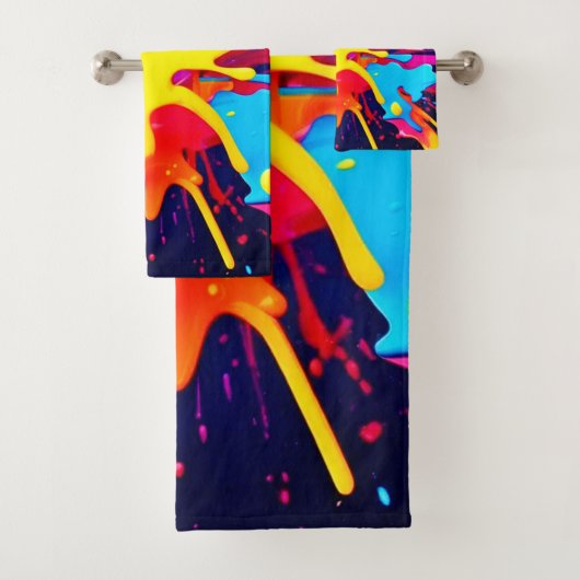 放射絵を描爆発 バスタオルセット (インサイチュ)