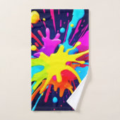 放射絵を描爆発 バスタオルセット (ハンドタオル)