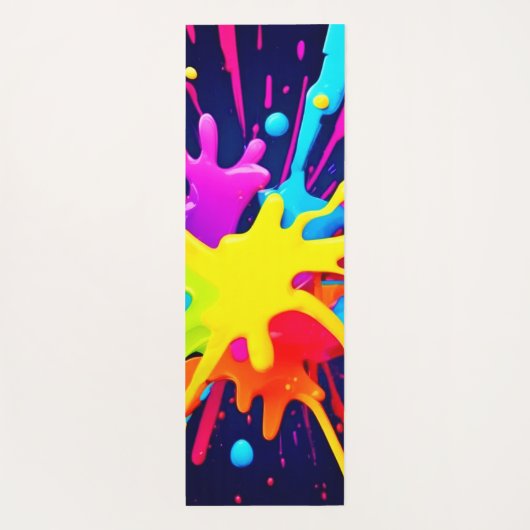 放射絵を描爆発 ヨガマット (裏面)