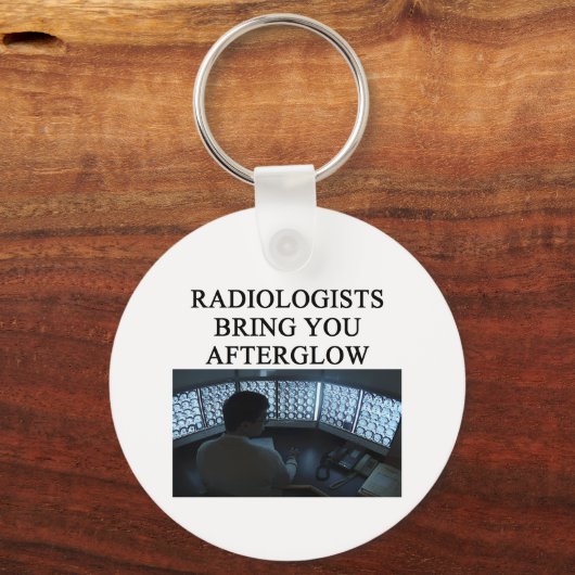 放射線おもしろいジョーク キーホルダー (正面)