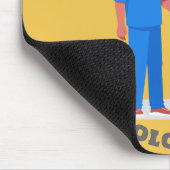 放射線おもしろいナースカスタム放射線専門 マウスパッド (コーナー)