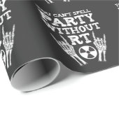 放射線おもしろいパーティー素晴らしい技術者 ラッピングペーパー (ロールコーナー)