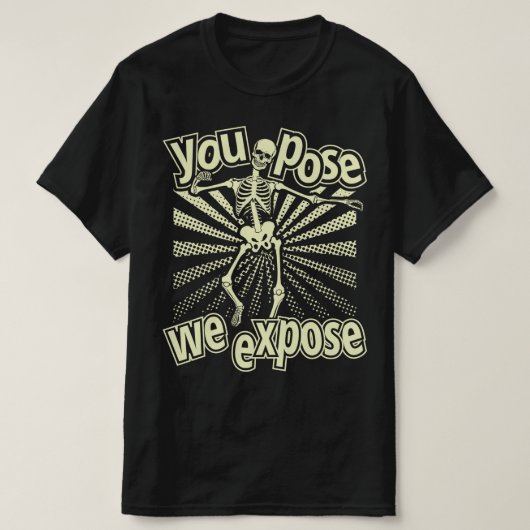 放射線おもしろい引用文 Tシャツ (デザイン正面)