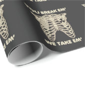 放射線おもしろいX線骨格素晴らしい技術者 ラッピングペーパー (ロールコーナー)