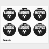 放射線による今日の良い気分 ラウンドシール (シート)