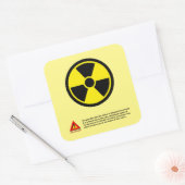 放射線の危険 スクエアシール (封筒)