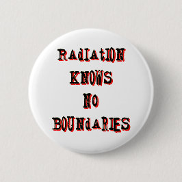 放射線は境界を知らないアンチ-核 缶バッジ
