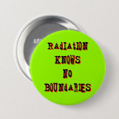 放射線は境界を知らない-核アンチピンバック 缶バッジ (正面&裏面)