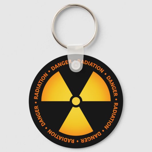 放射線シンボルキーチェーン キーホルダー (正面)