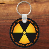 放射線シンボルキーチェーン キーホルダー (正面)