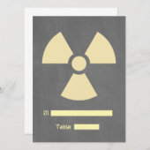 放射線シンボル座席表 招待状 (正面/裏面)