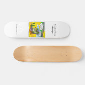 放射線スケートボードに触れない日本のカエル スケートボード (横)