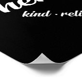 放射線セラピストハートワードクラウド ポスター (角)