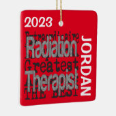 放射線セラピスト体外反カスタム射 セラミックオーナメント (右)