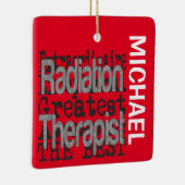 放射線セラピスト体外反カスタム射 セラミックオーナメント (右)