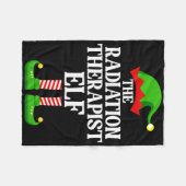 放射線セラピスト小妖精や小人ファミリーマッチンググループChri フリースブランケット (正面(横))