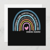 放射線セラピスト思気にいやりのある専用 招待状 (正面/裏面)