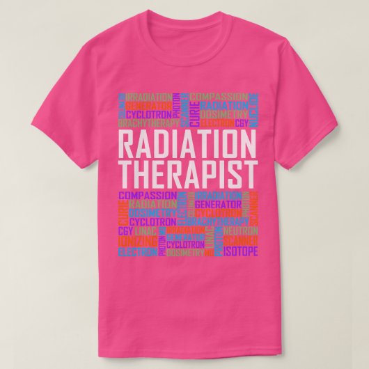 放射線セラピスト語 Tシャツ (デザイン正面)