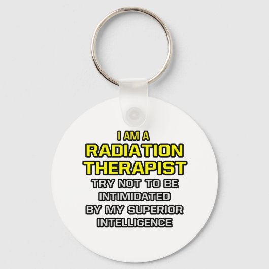 放射線セラピスト...優れた知能 キーホルダー (正面)