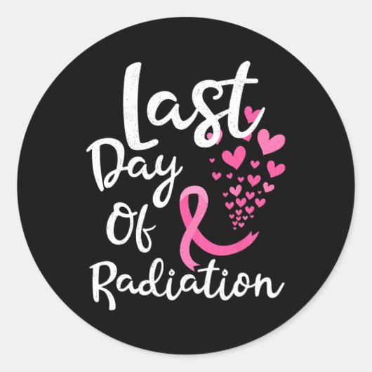 放射線セラピーの最終日 ラウンドシール (正面)
