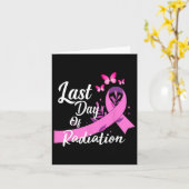 放射線トリートメント乳癌の終結日 カード (黄色い花)