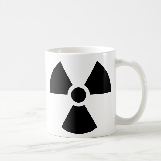 放射線トレフォイルマーク コーヒーマグカップ (右)