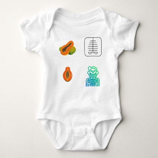 放射線ナースステッカーパック – 放射線ナース ベビーボディスーツ (正面)