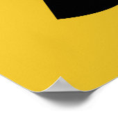 放射線ハザード記号 ポスター (角)