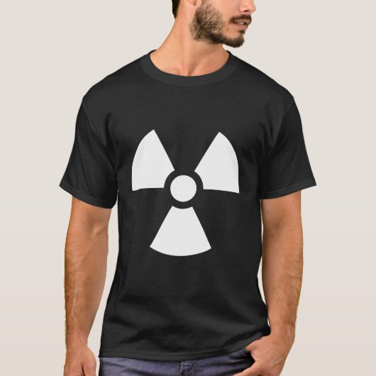 放射線ハザード記号 Tシャツ (正面)