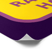 放射線ハザード警告ズ ポスター (角)