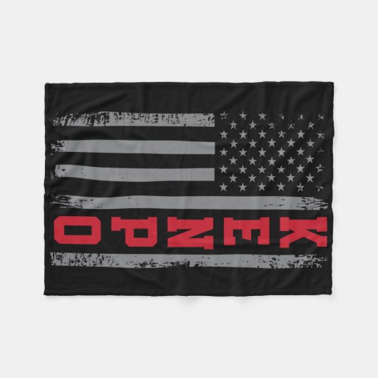 放射線ボクシング手袋乳がん最終日 フリースブランケット (正面(横))