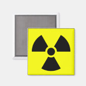 放射線三葉標識シンボル警告標識シンボル マグネット (正面/裏面)