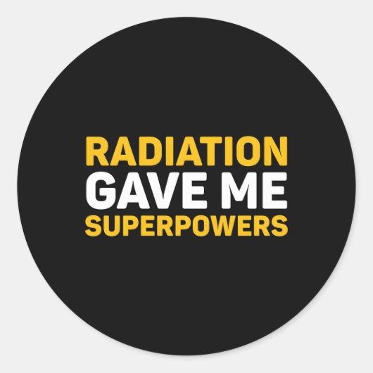 放射線与えMeがChemoがんのスーパーパワー ラウンドシール (正面)